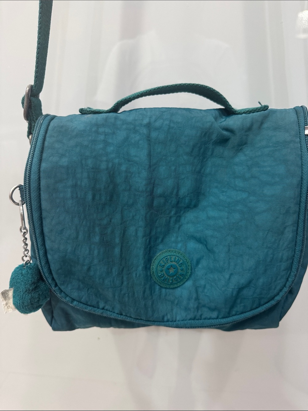 KIPLING Women’s Paradise Green KICHIROU Lunch Bag w/ keychain